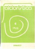 Verebélyi Kincső (szerk.) - Folcloristica 6. -Fordítások szöveggyűjteménye