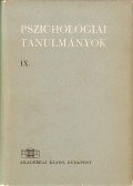 Dr. Gegesi Kiss Pál - Pszichológiai tanulmányok IX.