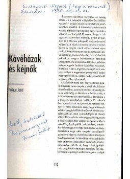 Forrai Judit - Kávéházak és kéjnők (dedikált) Forrai Judit - Kávéházak és kéjnők (dedikált), 0 antikvár könyv