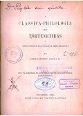 Hornyánszky Gyula Dr. - A classica-philologia mint történetírás