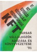 Czipszer Károlyné,Vada Tamásné - Társasvállalkozók adózása és könyvvezetése '91