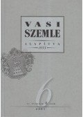 Gyurácz Ferenc (főszerk.) - Vasi Szemle 2001/1ó6. LV. évfolyam