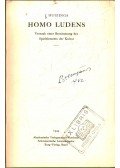 Johan Huizinga - Homo Ludens
