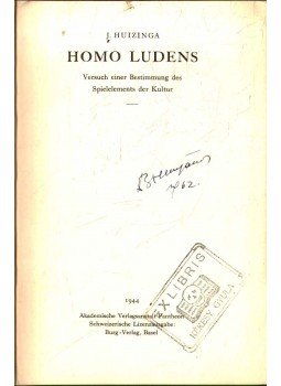Johan Huizinga - Homo Ludens Johan Huizinga - Homo Ludens, Basel 1944 antikvár könyv