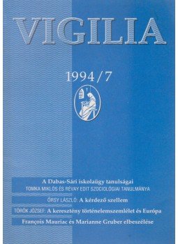 Lukács László - Vigilia 1994/7 Lukács László - Vigilia 1994/7, Budapest 1994 antikvár könyv