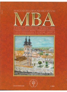 Dr. Szathmári Miklós - Magyar Belorvosi Archívum 2008/3 Dr. Szathmári Miklós - Magyar Belorvosi Archívum 2008/3, Budapest 2008 antikvár könyv