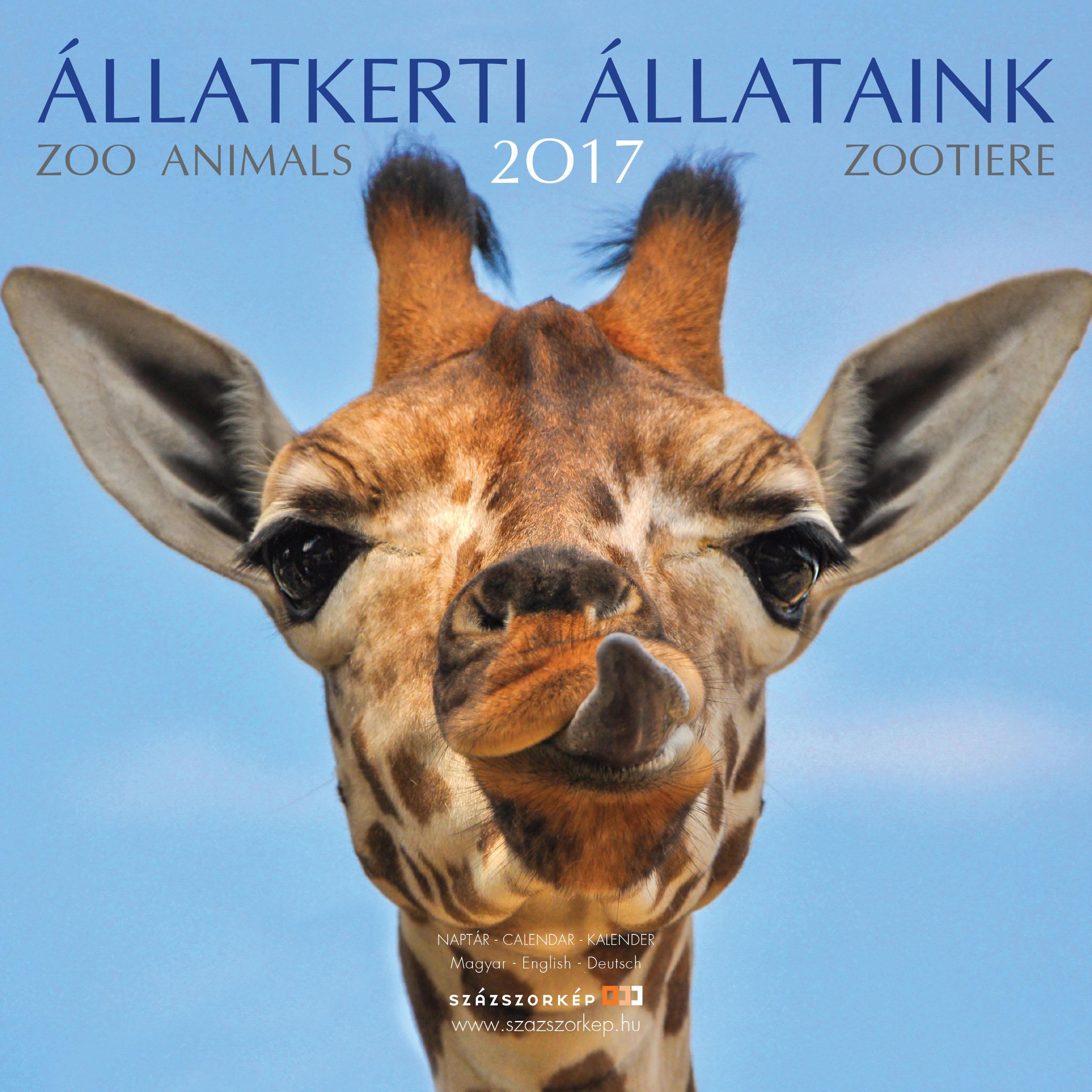 SmartCalendart Kft. - Naptár Állatkerti állataink 2017 22x22cm, null 2016 antikvár könyv