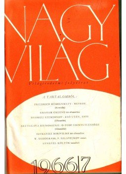 Kardos László - Nagyvilág 1966/7-12. szám (fél évfolyam) Kardos László - Nagyvilág 1966/7-12. szám (fél évfolyam), 1966 antikvár könyv