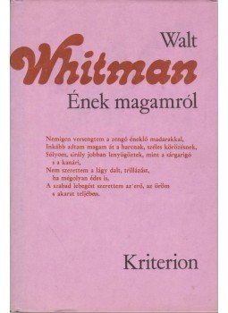Walt Whitman - Ének magamról Walt Whitman - Ének magamról, Bukarest 1989 antikvár könyv