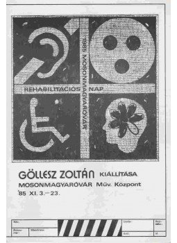  - Göllesz Zoltán kiállítása (meghívó),  1985 antikvár könyv