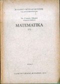 Császár Ákosné, dr. - Matematika  I/2.