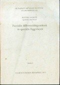 Bleyer András - Parciális differenciálegyenletek és speciális függvények