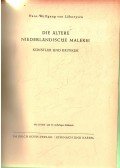 Hans-Wolfgang von Löhneysen - Die ältere niederländische Malerei