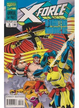 Wieringo, Mike, Jim Krueger, Jorgensen, Arnie, Nicieza, Fabian - X-Force Vol. 1. No. 3. Wieringo, Mike, Jim Krueger, Jorgensen, Arnie, Nicieza, Fabian - X-Force Vol. 1. No. 3., 1994 antikvár könyv