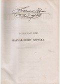 Ballagi, Moritz - Uj teljes magar és német szótár