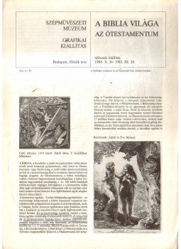  - A Biblia világa - Az Ótestamentum,  1984 antikvár könyv