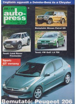 Bihari Józsefné - Auto Press 1998. július Bihari Józsefné - Auto Press 1998. július, Budapest 1998 antikvár könyv
