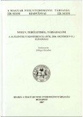Zelliger Erzsébet - Nyelv, területiség, társadalom