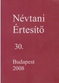 Farkas Tamás - Névtani Értesítő 30.