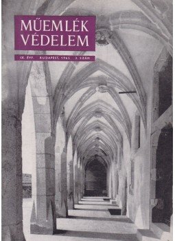  - Műemlékvédelem 1965. 3. szám, Budapest 1965 antikvár könyv