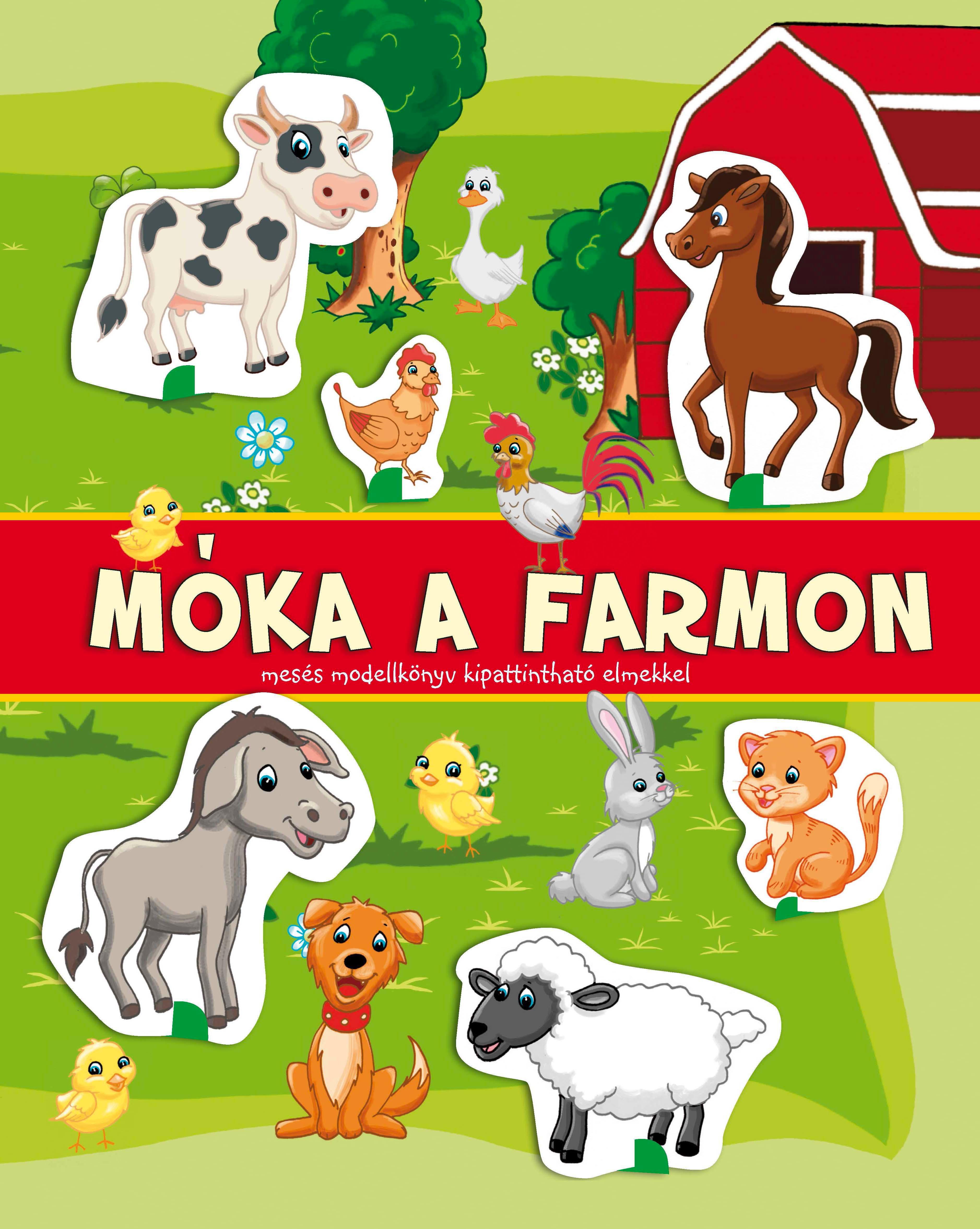 - Móka a farmon - Mesés modellkönyv társasjátékkal, null 2017 antikvár könyv
