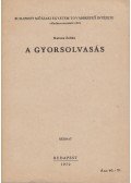 Katona Zoltán - A gyorsolvasás