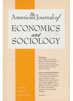 Laurence S. Moss - The American Journal of Economics and Sociology 2003/4,  2003 antikvár könyv