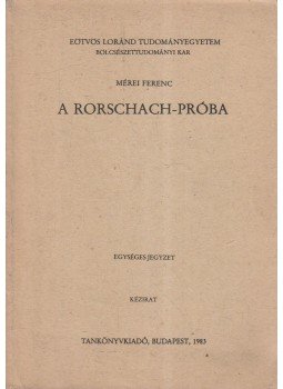 Mérei Ferenc - A Rorschach-próba, Budapest 1983 antikvár könyv