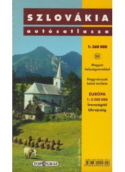  - Szlovákia autósatlasza,  2004 antikvár könyv