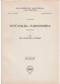 Dr. Mahunka Sándor - Tetűatkák - Tarsonemina