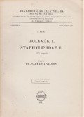 Székessy Vilmos - Holyvák I. - Staphylinidae I.