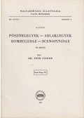 Dr.Tóth Sándor - Pöszörlegyek-Ablaklegyek - Bombyliidae-Scenopinidae