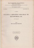 Kaszab Zoltán - Felemás lábfejízes bogarak III. - Heteromera III.