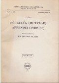 Jolsvay Alajos - Függelék (Mutatók) - Appendix (Indices)