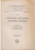 Jolsvay Alajos,Székessy Vilmos - Függelék (Mutatók) - Appendix (Indices)