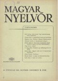 Lőrincze Lajos - Magyar Nyelvőr 89. évf. 1965/4.