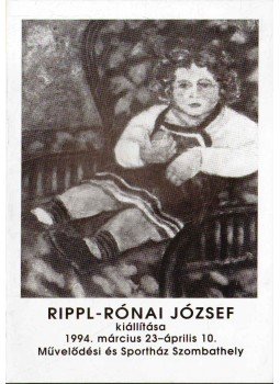 Czóbel Béla - Rippl-Rónai József kiállítása,  1994 antikvár könyv