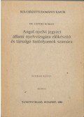 Zánthó Róbert, dr. - Angol nyelvi jegyzet állami nyelvvizsgára előkészítő és társalgó tanfolyamok számára