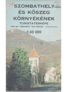 -- - Szombathely és Kőszeg környékének turistatérképe (1:40000), Budapest 1990 antikvár könyv