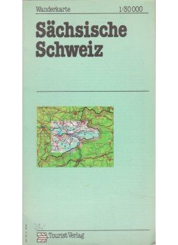 -- - Sächsische Schweiz Wanderkarte (1:30000), Berlin 1985 antikvár könyv