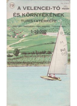  - A Velencei-tó és környékének turistatérképe, Budapest 1989 antikvár könyv