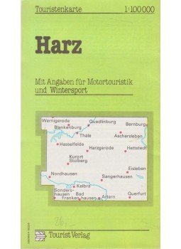 -- - Harz Touristenkarte (1:100000), Berlin 1985 antikvár könyv