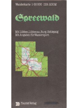 -- - Spreewald Wanderkarte (1:50000), Berlin 1980 antikvár könyv