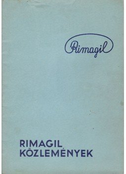  - Rimagil Közlemények 1940. május, Budapest 1940 antikvár könyv