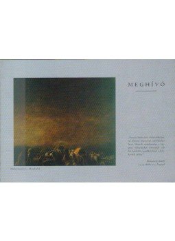  - Meghívó a 'Kinek bűne a háború?' c. kiállításra,  2004 antikvár könyv