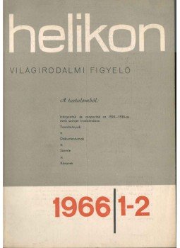 Hopp Lajos - Helikon világirodalmi figyelő 1966/1-2 Hopp Lajos - Helikon világirodalmi figyelő 1966/1-2, 1966 antikvár könyv