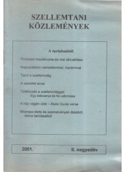  - Szellemtani közlemények 2001. II. negyedév, Budapest 2001 antikvár könyv