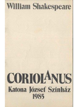 Duró Győző (szerk.) - William Shakespeare: Coriolanus,  1985 antikvár könyv