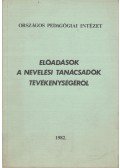 Hoffmann Gertrud - Előadások a nevelési tanácsadók tevékenységéről