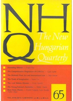 Boldizsár Iván - The New Hungarian Quarterly No. 65 Boldizsár Iván - The New Hungarian Quarterly No. 65, 1977 antikvár könyv